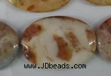 CAG1096 15.5 inches 25*35mm oval Morocco agate beads wholesale