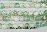 CAG1501 15.5 inches 6mm faceted round fire crackle agate beads