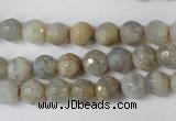 CAG1505 15.5 inches 8mm faceted round fire crackle agate beads