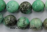 CAG1600 15.5 inches 16mm round green grass agate gemstone beads