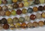 CAG1711 15.5 inches 6mm faceted round rainbow agate beads