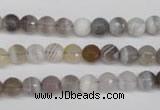 CAG1752 15.5 inches 6mm faceted round Chinese botswana agate beads