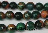 CAG2223 15.5 inches 10mm faceted round fire crackle agate beads