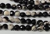 CAG2241 15.5 inches 6mm faceted round fire crackle agate beads