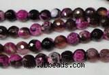 CAG2261 15.5 inches 6mm faceted round fire crackle agate beads