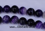 CAG2332 15.5 inches 8mm round violet line agate beads wholesale