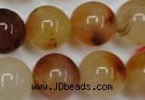 CAG2378 15.5 inches 18mm round red agate beads wholesale