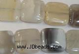 CAG2452 15.5 inches 18*18mm square Chinese botswana agate beads