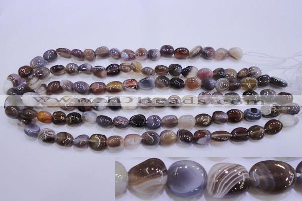 CAG2771 15.5 inches 8*12mm nuggets botswana agate beads wholesale