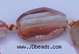 CAG332 rough agate nugget shape gemstone beads Wholesale