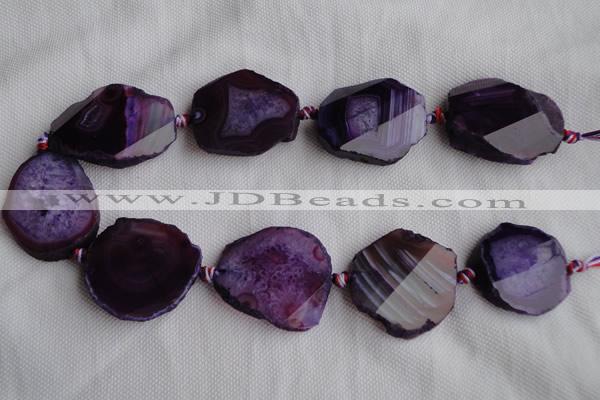 CAG333 rough agate gemstone nugget shape beads Wholesale