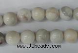 CAG3604 15.5 inches 10mm round natural crazy lace agate beads