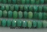 CAG3911 15.5 inches 2.5*4mm faceted rondelle green grass agate beads