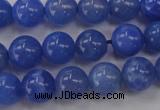 CAG4301 15.5 inches 6mm round dyed blue fire agate beads