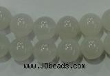 CAG4343 15.5 inches 10mm round white agate beads wholesale