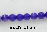 CAG437 5pcs 8mm&10mm&12mm faceted round violet agate beads wholesale