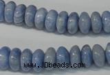 CAG4373 15.5 inches 6*12mm rondelle dyed blue lace agate beads