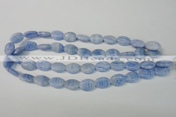 CAG4385 15.5 inches 13*18mm oval dyed blue lace agate beads