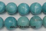 CAG4405 15.5 inches 14mm round dyed blue lace agate beads