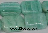 CAG4417 15.5 inches 18*25mm rectangle dyed blue lace agate beads