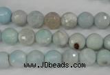 CAG4493 15.5 inches 8mm faceted round fire crackle agate beads