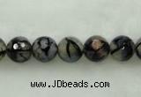 CAG451 15.5 inches 14mm faceted round agate beads Wholesale