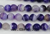 CAG4511 15.5 inches 8mm faceted round agate beads wholesale