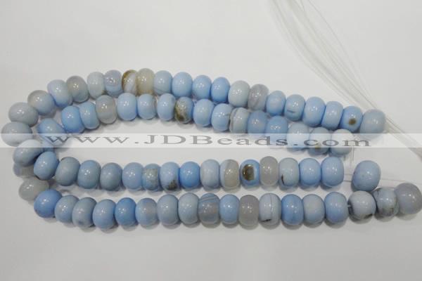 CAG4591 15.5 inches 10*14mm rondelle agate beads wholesale