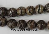 CAG4752 15 inches 10mm round tibetan agate beads wholesale