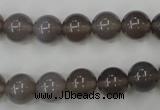 CAG4772 15 inches 10mm round grey agate beads wholesale