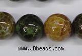 CAG4837 15 inches 18mm round dragon veins agate beads wholesale