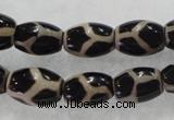 CAG5087 15.5 inches 8*12mm drum tibetan agate beads wholesale