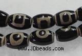 CAG5089 15.5 inches 8*12mm drum tibetan agate beads wholesale