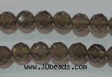 CAG5248 15.5 inches 10mm faceted round Brazilian grey agate beads