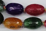 CAG5409 10*14mm – 20*30mm faceted drum dragon veins agate beads