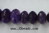 CAG5414 8*12mm – 13*22mm faceted rondelle dragon veins agate beads