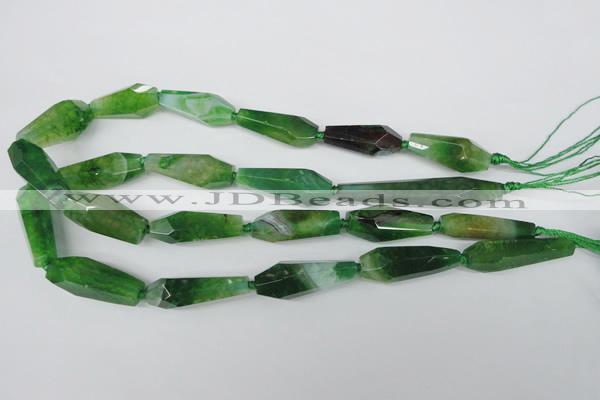 CAG5573 15 inches 15*25mm - 15*45mm faceted nuggets agate beads