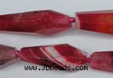 CAG5575 15 inches 15*30mm - 18*45mm faceted nuggets agate beads