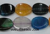 CAG5624 15 inches 15*28mm oval dragon veins agate beads wholesale