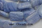 CAG564 16 inches 13*18mm rectangle blue agate beads wholesale