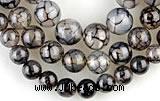 CAG57 5pcs 10&12&14mm round dragon veins agate beads