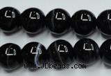 CAG5945 15.5 inches 10mm round black line agate beads wholesale