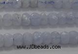 CAG5992 15.5 inches 3*5mm faceted rondelle blue lace agate beads