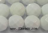 CAG6104 15.5 inches 12mm faceted round white agate gemstone beads