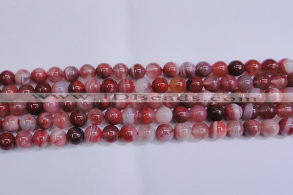 CAG6112 15.5 inches 8mm round south red agate gemstone beads