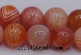 CAG6344 15 inches 12mm round red botswana agate beads wholesale