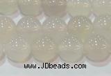 CAG6503 15.5 inches 10mm round Brazilian white agate beads