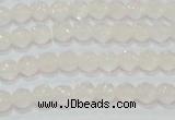 CAG6510 15.5 inches 4mm faceted round Brazilian white agate beads