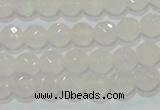 CAG6511 15.5 inches 6mm faceted round Brazilian white agate beads