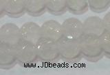 CAG6514 15.5 inches 12mm faceted round Brazilian white agate beads